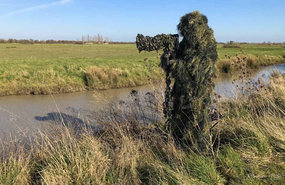 Tenue de camouflage pour le stage de photo animalière en Vendée